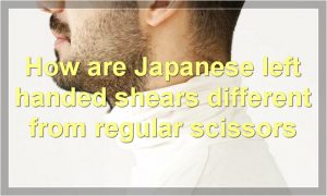 How are Japanese left handed shears different from regular scissors