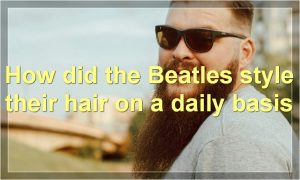 How did the Beatles' hairstyle influence other bands of the time