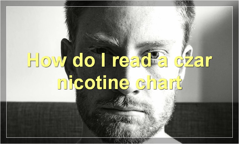 How do I read a czar nicotine chart