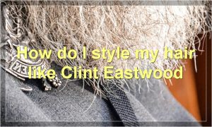 How do I style my hair like Clint Eastwood