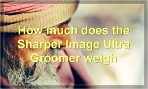 How much does the Sharper Image Ultra Groomer weigh