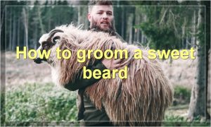 How to groom a sweet beard