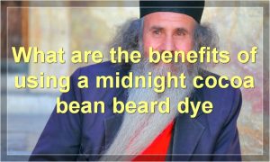 What are the benefits of using a midnight cocoa bean beard dye