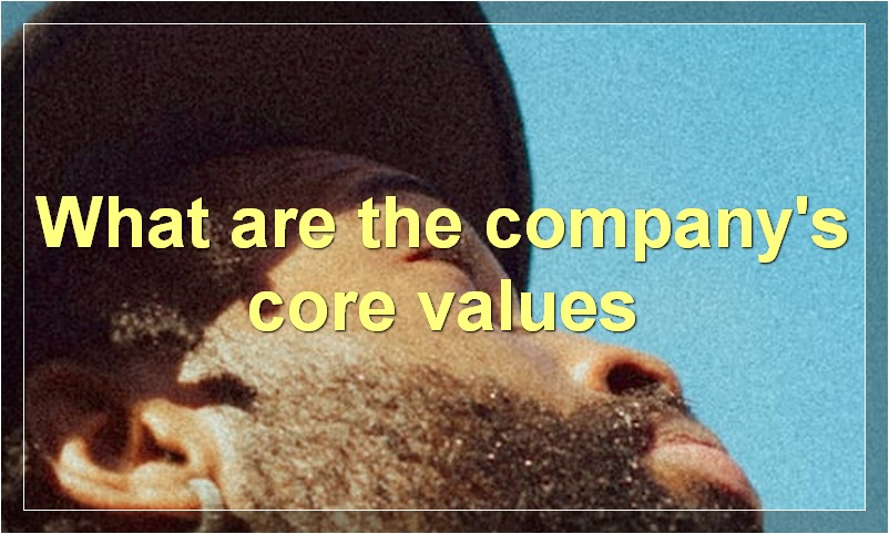 What are the company's core values