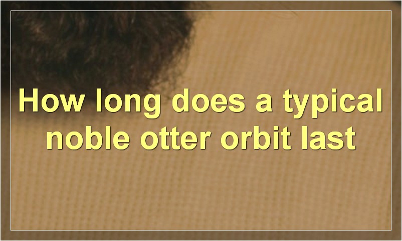 How long does a typical noble otter orbit last