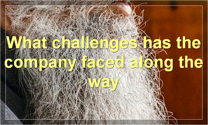 What challenges has the company faced along the way