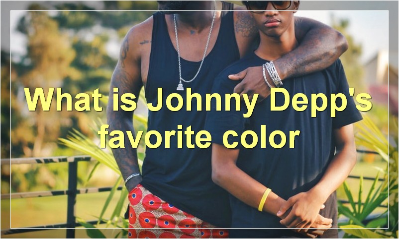 What is Johnny Depp's favorite color