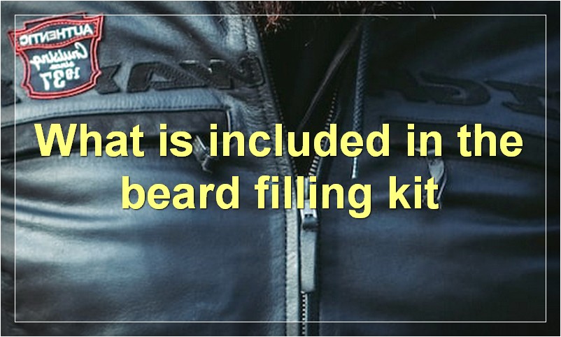 What is included in the beard filling kit