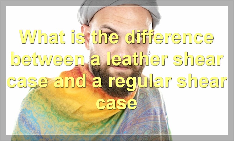What is the difference between a leather shear case and a regular shear case